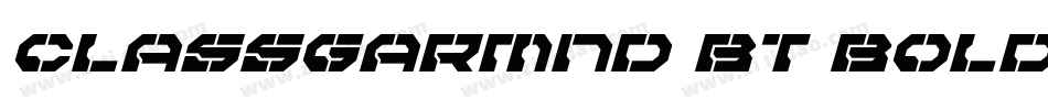 ClassGarmnd BT Bold Italic字体转换